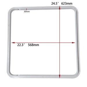 Plaque de pont marine en plastique ISURE avec <span class=keywords><strong>trappe</strong></span> centrale robuste et étanche, disponible en plusieurs tailles pour installations extérieures - Product Image 5