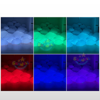 Nuage gonflable blanc de ballon gonflable suspendu fait sur commande de nuage de LED pour la décoration