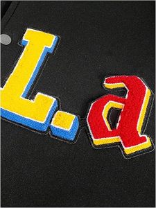 Custom Logo Hip Hop <b>Varsity</b> <b>Jacket</b> <b>Men</b> Streetwear Embroidery Patchwork <b>Bomber</b> <b>Jackets</b> High School Letterman <b>Jacket</b> Unisex - Product Image 4