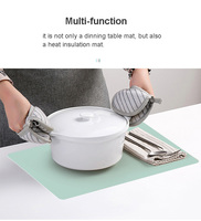 Napperon de table en silicone antidérapant à isolation thermique personnalisé pour enfants tapis de protection de table pour la salle à manger artisanat moules de coulée de bijoux en résine liquide