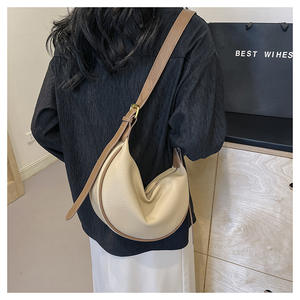 Sac à bandoulière vintage en cuir souple, nouveau sac décontracté grande capacité, sac minimaliste à porter sous le bras, sacs polyvalents à porter en bandoulière - Product Image 2