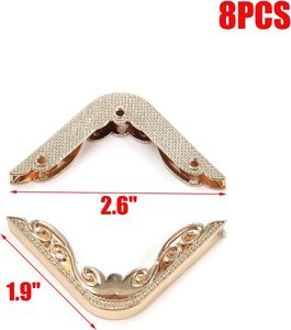 MY MIRONEY Light Gold Metal Handbag Hollow <b>Corner</b> Protector Edge Safety Guard Hardware <b>Storage</b> Bag And Accessorie - Product Image 2