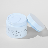 Pots en plastique PP à double paroi recyclables de luxe de 100 ml et 200 ml avec couvercle pour emballages cosmétiques et soins de la peau, couleur et logo personnalisés