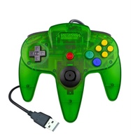 Controlador de Consola de Juegos N64 con Cable USB, Motor de Vibración, Botón Turbo y Giroscopio de Seis Ejes para Juegos de N64 - Funciones Completas