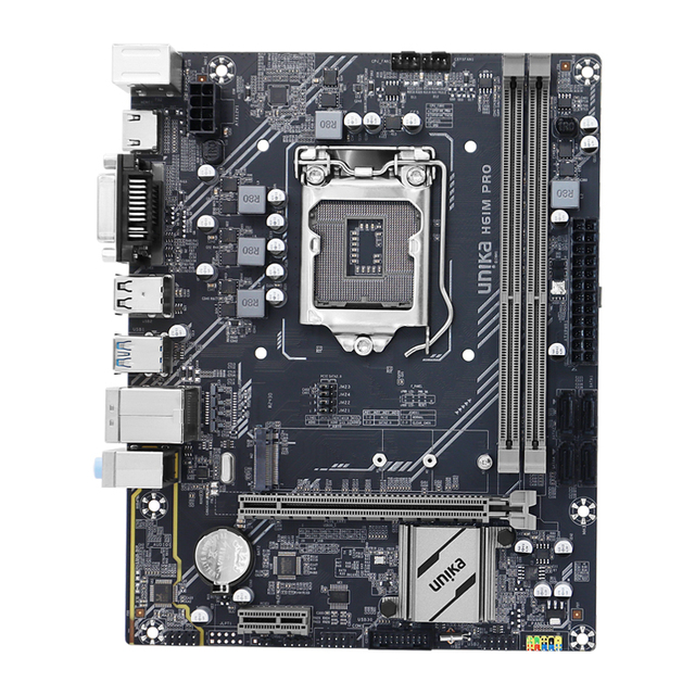 Brand New UNIKA UN-H61M PRO SNIPER Motherboard LGA1155 Supports Intel 2/3 Generation CPUs Factory Price Excellent Quality