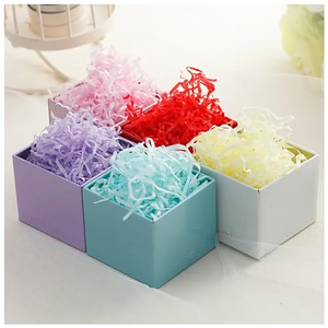 Boîte cadeau de Thanksgiving, remplissage en papier raphia DIY, pour anniversaire, mariage, fête, Pâques, boîte à bonbons, fournitures d'emballage recyclables - Product Image 2