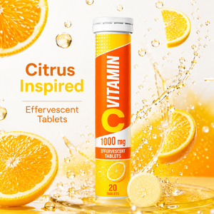 Coenzimas Premium, Colágeno para la Piel, Vitamina B12 Prenatal al 1%, 1000mg, Tableta Efervescente de Vitamina C, Mejora la Inmunidad, 20 Unidades - Product Image 5