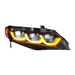 Faros Delanteros LED para <span class=keywords><strong>Honda</strong></span> <span class=keywords><strong>Civic</strong></span> 8ª Gen 06-09, Luces de Encendido DRL, Señal de Giro Secuencial, Luces de Repuesto Automotrices - Product Image 1