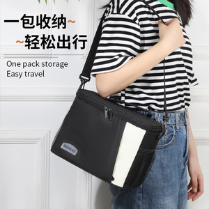 Brivilas Insulated Lunch Bag Large Capacity Portable Color Block Cooler Bag For Picnic Outdoor Use - Product Image 4