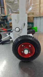 Drehbarer Ständer 360 Grad 8 Zoll Schwenkrollen Edelstahl-Torrollen Fuß<span class=keywords><strong>ball</strong></span>-Rollen Vollgummi-Rad - Product Image 4