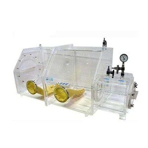 Caja de guantes acrílica JONSE sellada al vacío, material PMMA con puertos para guantes para uso en laboratorio - Product Image 3