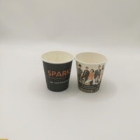 Gobelet en papier jetable à paroi simple avec couvercle, imprimé avec un logo personnalisé, revêtement PE/PLA, 8 oz, 10 oz, 16 oz, 22 oz, pour café, thé, boissons chaudes, milkshake