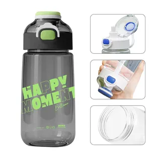 Wholesale Plastic Fancy Children Adult Straw Water Bottle Portable Outdoor Sports Water Bottle