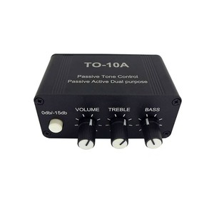 Préampli de contrôle de tonalité stéréo TO-10A NE5532 OP AMP avec boutons de graves et d'aigus pour des applications passives et actives - Product Image 2