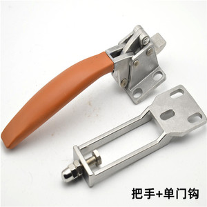Poignée à levier en acier inoxydable pour porte de four à vapeur, design industriel, surface brossée, antirouille - Product Image 4