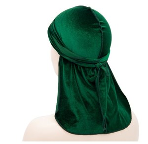 2024 Offre Spéciale Designer Bandeaux et Bonnets Velours Durags pour Hommes Stretch Headwraps Crushed Waves Doo Rag - Product Image 6