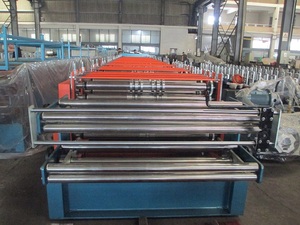 Chất lượng cao 1200mm hình thang tấm lợp kim loại tấm hai lớp cán nguội/cuộn hình thành máy từ Trung Quốc - Product Image 3