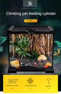 Barbarous BG Growth BT-05 Terrarium respirant pour forêt tropicale avec bouton-pression pour amphibiens, reptiles, tortues, lézards, grenouilles cornées - Product Image 4