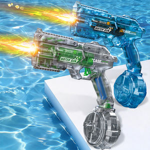 Pistolet à eau électrique portable pour enfants, design à deux pistolets, logo personnalisé, forme de pistolet avec flamme de calotte, pour <span class=keywords><strong>jeux</strong></span> de tir en extérieur à la piscine et à la plage - Product Image 2