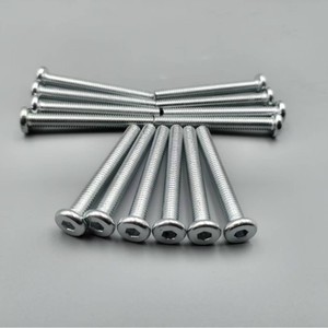 Flat Head Hex <b>Socket</b> <b>Screws</b> M6x1060 Fully Threaded For Furniture And Shelves DIN GBT 70.1-2008 Level 4.8 - Product Image 2