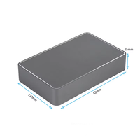C-BOX ZK-114 132x82-25mm réseau décodeur Mini ordinateur en alliage d'aluminium moule public boîtier en métal composants électroniques