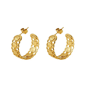 Zogxin Huggie Earrings Gold Geometric Studs For Women Party Fashion Jewelry - Product Image 5