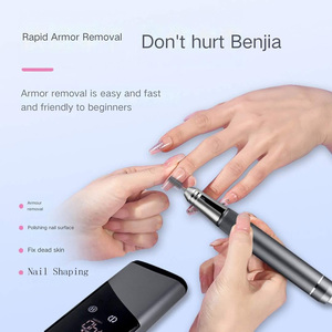 Manicure Tool Powerful Brushless Low Noise Rechargeable Portable 40000 RPM Electric File Stainless Steel <b>Nail</b> Drill Machine - Product Image 5