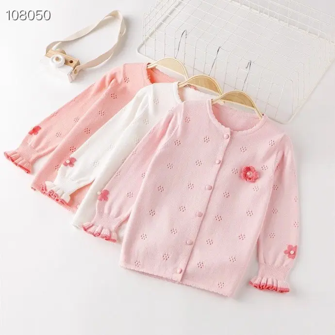 Jersey de estilo coreano y occidental para niñas, Jersey de algodón para bebés y niños, gran oferta