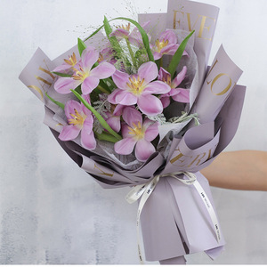 Papel de regalo floral <span class=keywords><strong>Jane</strong></span> <span class=keywords><strong>Eyre</strong></span> para ramos de San Valentín, materiales florales impermeables DIY para embalaje de regalo - Product Image 4