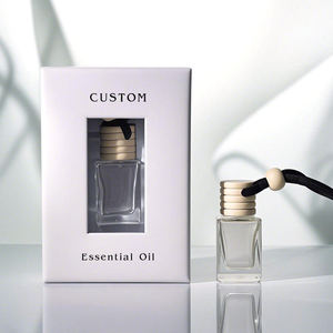 Diffuseur d'huiles essentielles de luxe 8 ml en verre carré, flacon de parfum pour <span class=keywords><strong>voiture</strong></span>, désodorisant longue durée - Meilleures ventes - Product Image 3