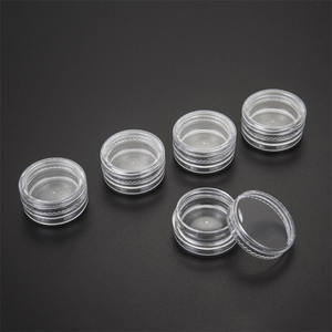 Stoples kosmetik transparan 1g 5g, wadah krim wajah kecil untuk krim mata, seni kuku berkilau bubuk debu kosmetik - Product Image 4