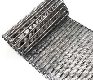 Gıda sanayi ısıl işlem örgü kemer SS 304 316 yüksek sıcaklık fırını konveyör bant, pişirme fırını tel örgülü konveyör - Product Image 1