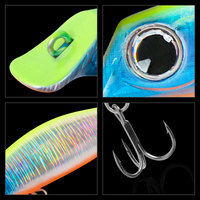 NOUVEAU Leurre de pêche flottant pour eau salée 75mm 7g, Minnow de plongée peu profonde, leurre artificiel à longue portée pour bar et maquereau