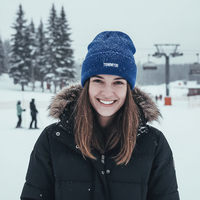 Bonnet en tricot AOYOU pour enfants, en spandex/coton, doux et confortable pour le ski