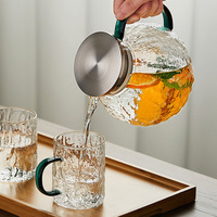 Carafe en verre transparente écologique à haute capacité