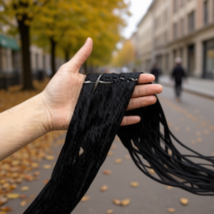 DS-010 Cappotto da Donna Nero a Maniche Lunghe, Abbigliamento Invernale Caldo e alla Moda - Product Image 2