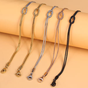 Regalo di San <span class=keywords><strong>Valentino</strong></span> Unisex Braccialetto a Nodo d'Amore per Coppia Collana con Catena a Serpente e Nodo <span class=keywords><strong>Bracciale</strong></span> per Coppie - Product Image 4