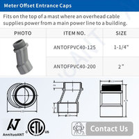Adaptador de Conexión Roscado Macho para Conducto de PVC Rígido No Metálico Gris, con Conexión Offset, Certificado ETL, Schedule 40