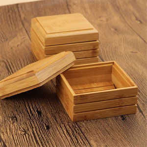 Natural Soap Dishes Bamboo Wooden Tray Holder Storage Soap Box Bathroom