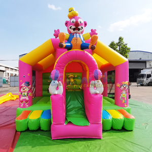 Castillo inflable comercial con tobogán para fiestas infantiles al aire libre, tipo circo. - Product Image 2