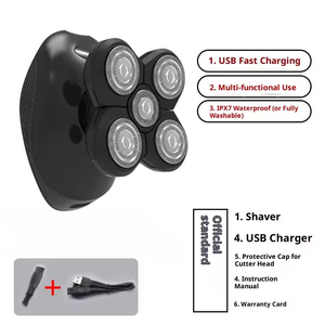 Rasoir électrique quatre-en-un 5D pour hommes, couteau à barbe étanche, batterie au lithium rechargeable - Product Image 5