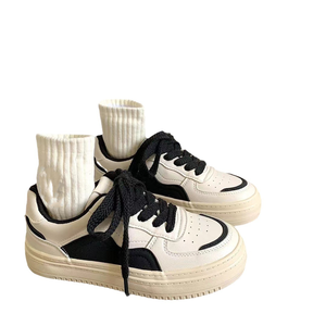 Nuevas <span class=keywords><strong>Zapatillas</strong></span> Blancas de Suela Gruesa y Transpirables para <span class=keywords><strong>Mujer</strong></span>, Versátiles para Deporte y Ocio, con Puntera Ancha - Product Image 5