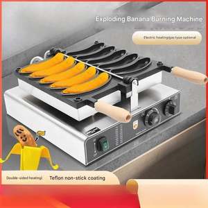Machine à gaufres électrique professionnelle antiadhésive en forme de banane pour restaurants et commerces - Product Image 5