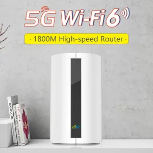 IPQ6000 Router Jam Tangan Gigabit, Quad Core Cpu 1Wan 3Lan Band Ganda 1800Mbps Wifi 6 Jala 5G
