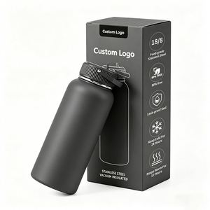 Custom Logo BPA Free 32oz Double Wall Insulated Sports Flasks Drinkware Vacuum Stainless Steel <b>Water</b> <b>Bottles</b> for Outdoors - Product Image 3