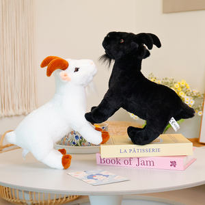 Animale di peluche-compagno confortante-peluche animale Ultra morbido 27cm animali da fattoria-2 colori asts. Capra realistica - Product Image 6