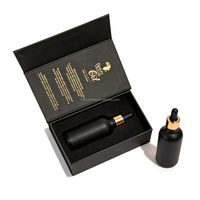 Boîte à parfum magnétique de luxe avec logo personnalisé, boîte pour flacon compte-gouttes d'huile essentielle de 30 ml avec insert, emballage pour soins de la peau
