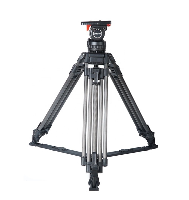 CAME-18T PRO Carbon Fiber Fluid Head Tripod with 2-12kg Payload & +90/-75 Tilt for URSA FS7 Etc