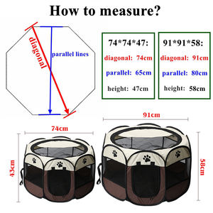 Tragbare Haustier käfig häuser Faltbares Zelt Hundehütte im Freien Octagon <span class=keywords><strong>s</strong></span> Laufs tall Welpen Zwinger Herstellung - Product Image 5