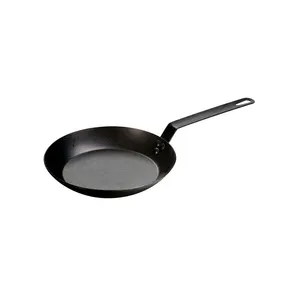 High Quality 1.5mm Round Skillet Commercial Kitchen Ware Carbon Steel Frying Pan